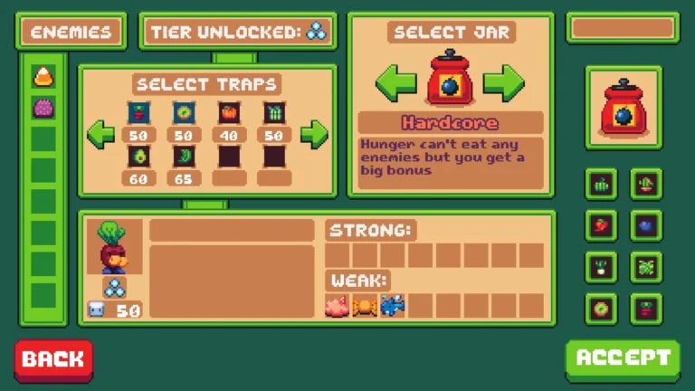 Screenshot of Calorie Defenders