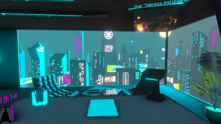 Screenshot of Silicon Dreams | cyberpunk interrogation
