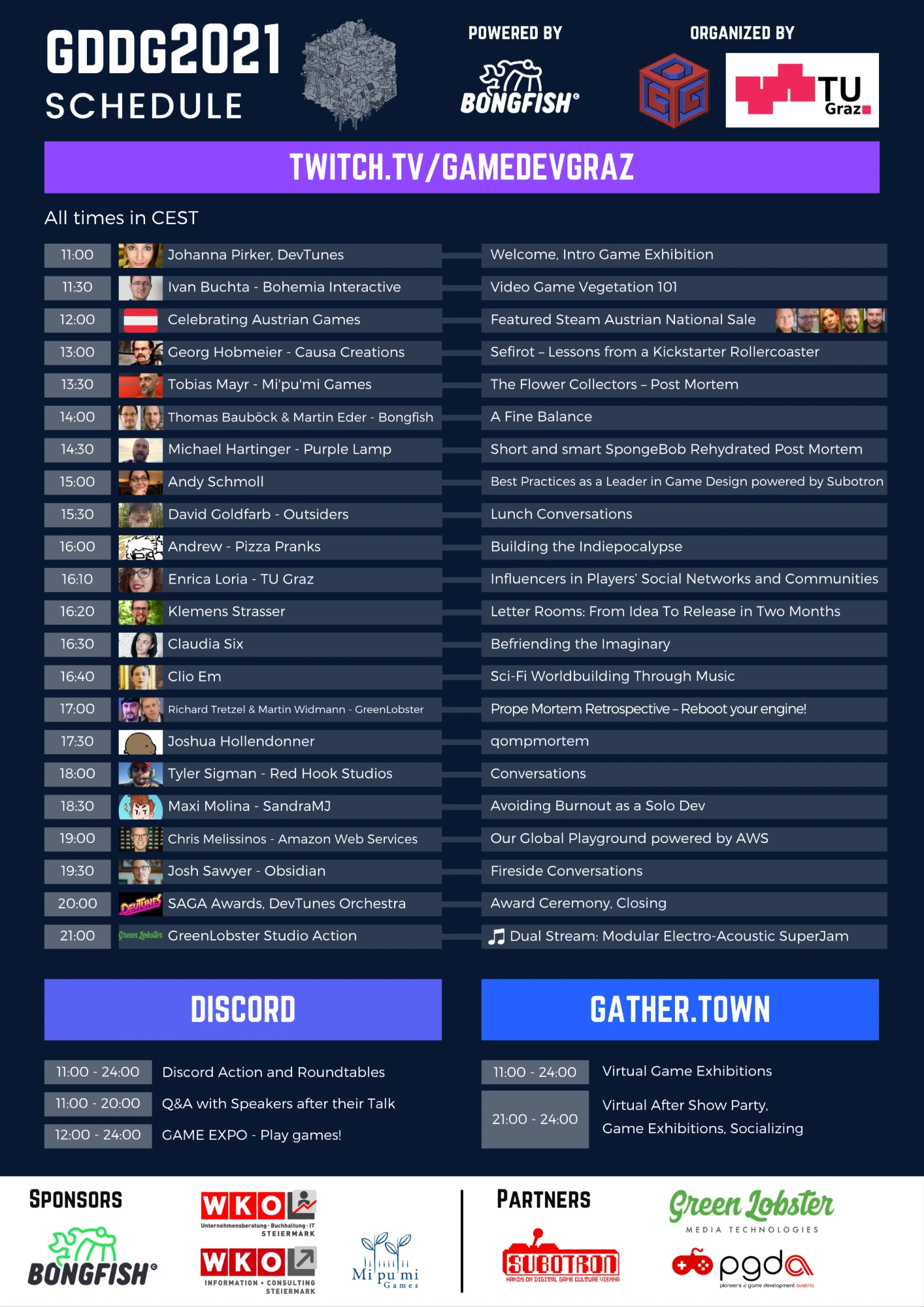 Game Dev Days Graz 2021 schedule