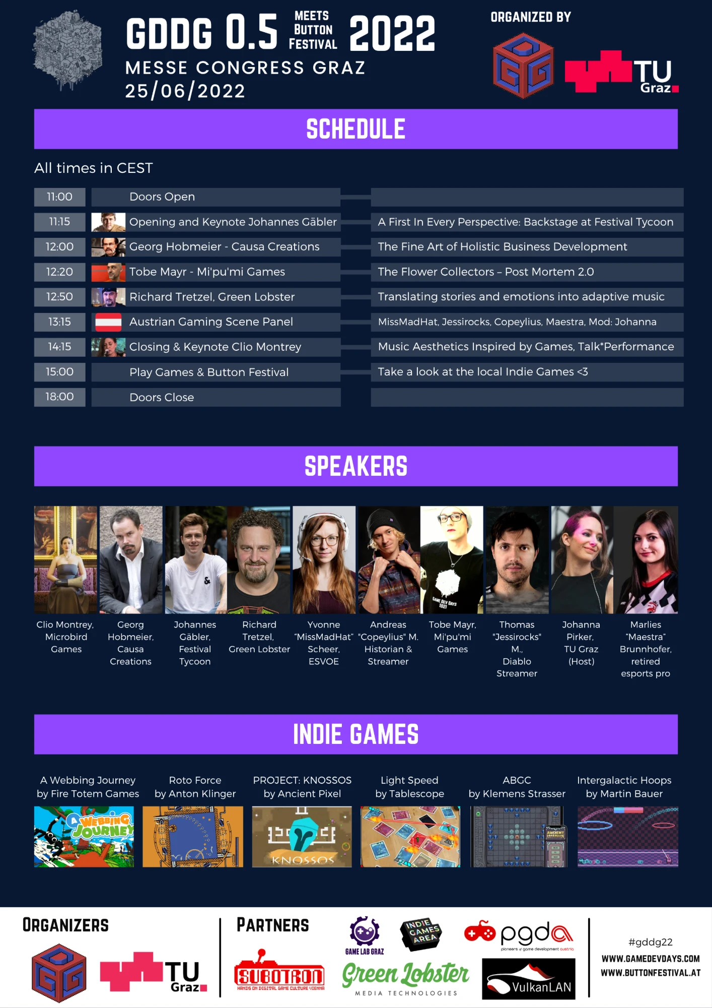 Game Dev Days Graz 2022 schedule