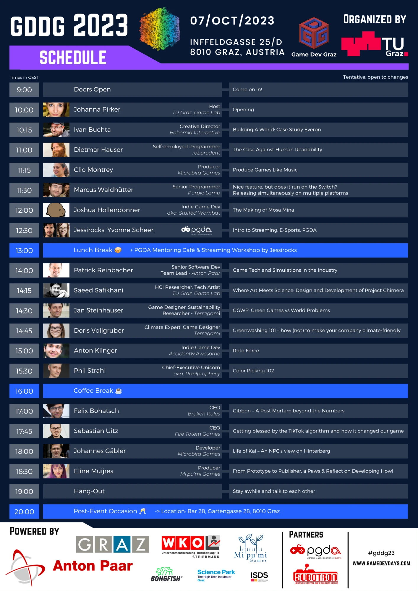 Game Dev Days Graz 2023 schedule