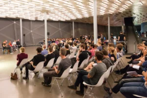 Audience at a session at Game Dev Days Graz 2017